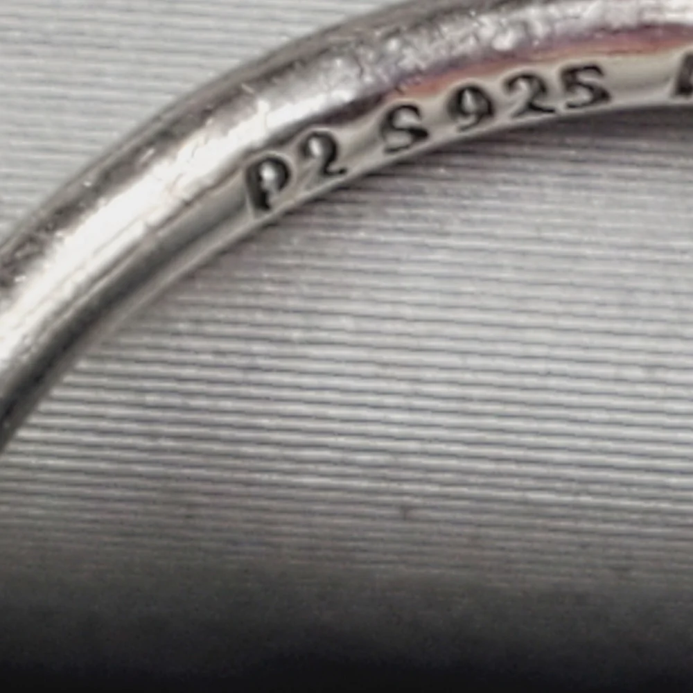 White Diamond Simulants 925 Sterling Silver Halo Milgrain Ring